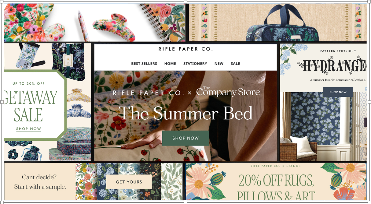 Rifle Paper CO Email Designs